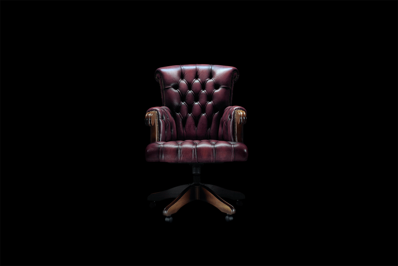Duke Hand-Coloured Plum Purple Leather Chair