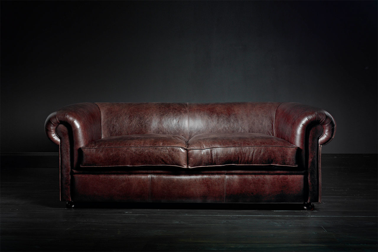Manhattan Brown Saddle Leather Sofa