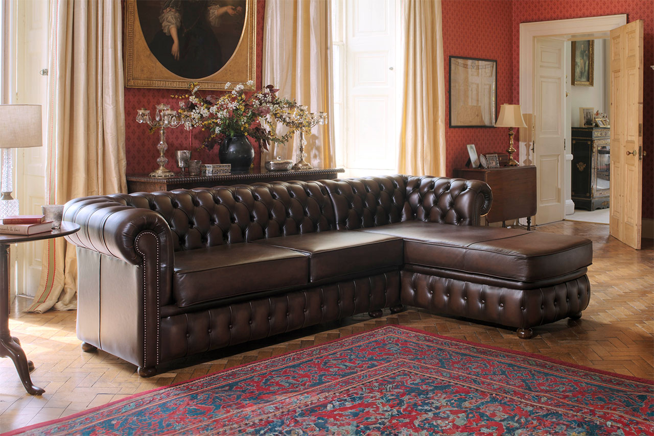 Farringdon Brown Corner Sofa