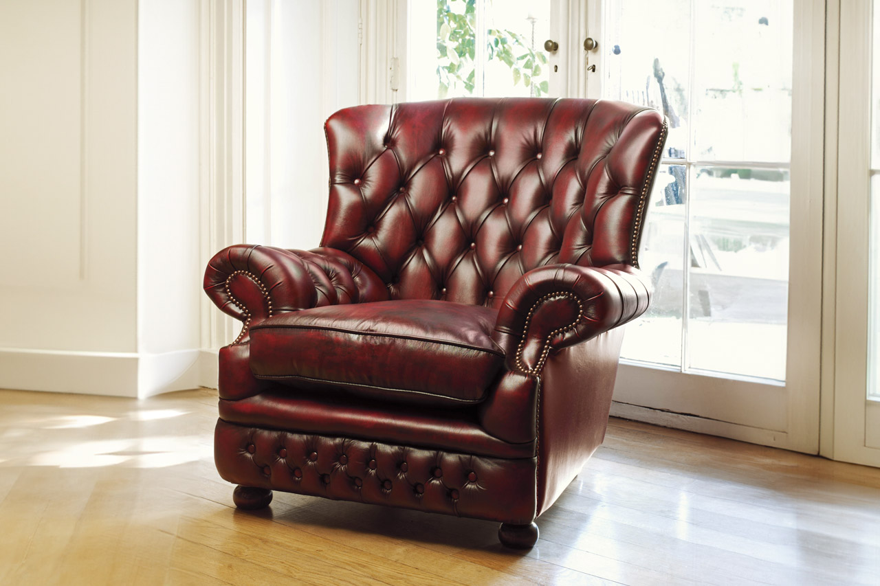 Howland classic chesterfield chair with charismatic presence and dependable comfort