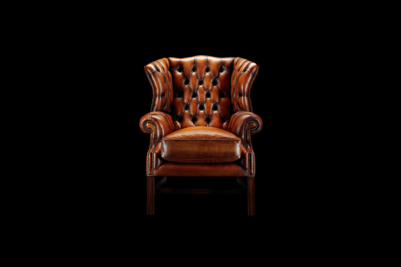 Samuel Johnson traditional chesterfield chair with meticulous button detailing