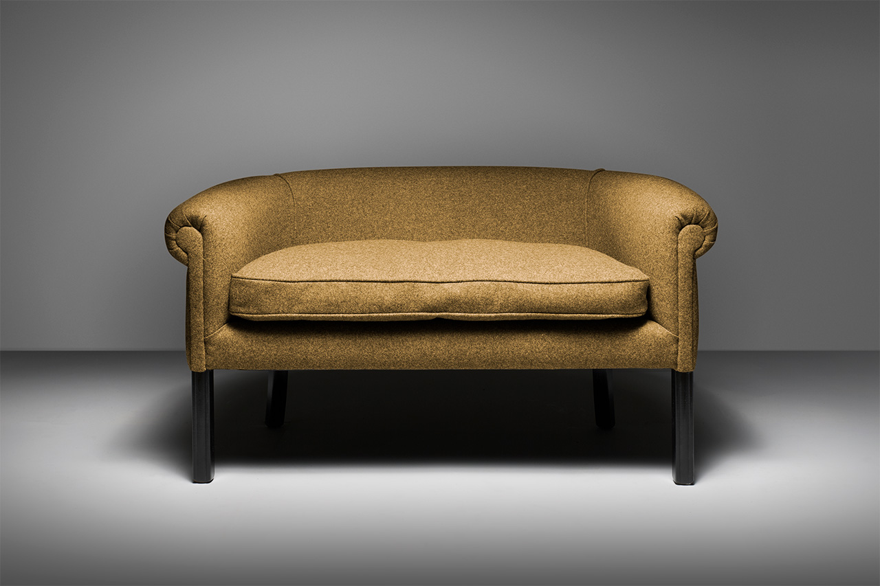 Victoria Mustard Yellow Wool Sofa