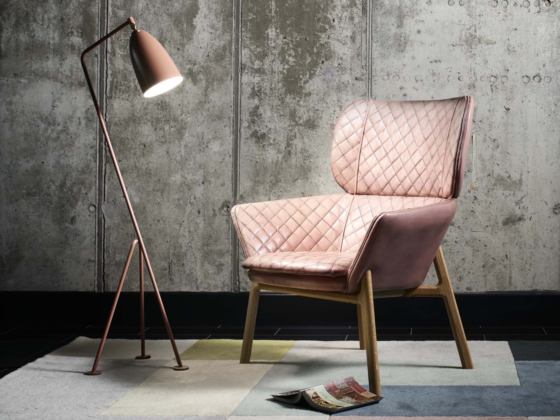 Xavier wingback contemporary chair by Fleming Howland