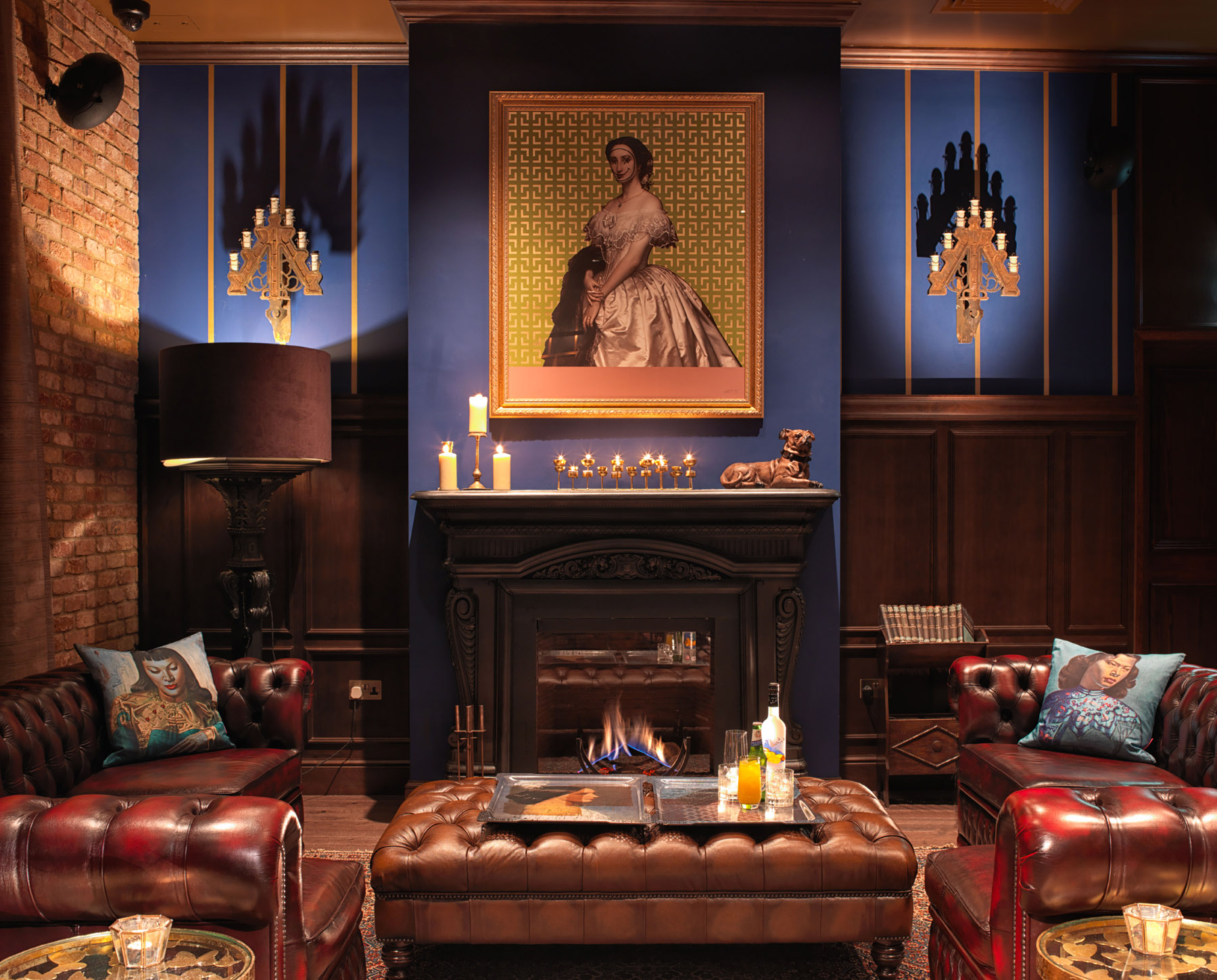 Chesterfields
  in Red Rooster's club room restaurant