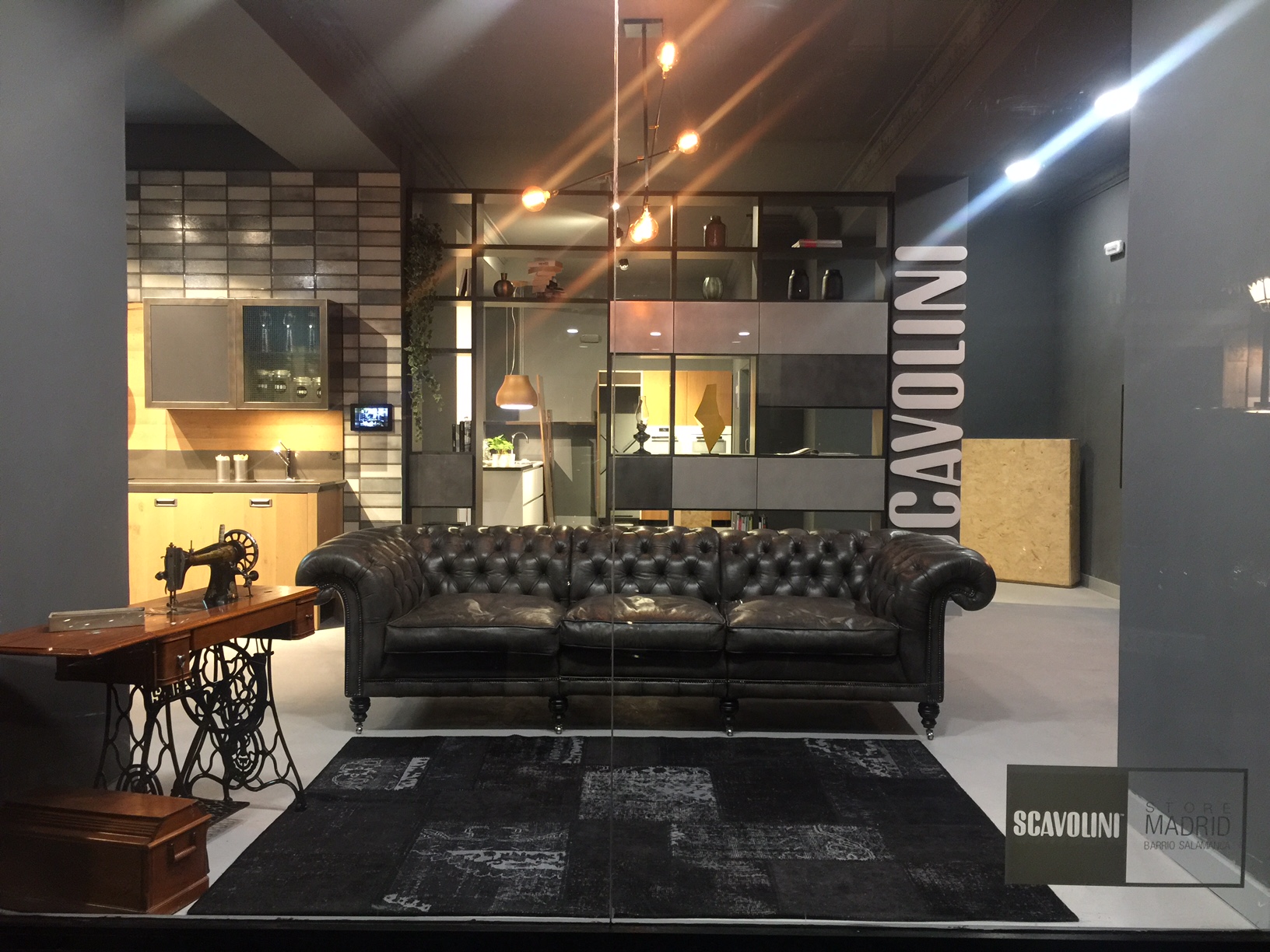 Samuel
  Johnson sofa in Slate leather