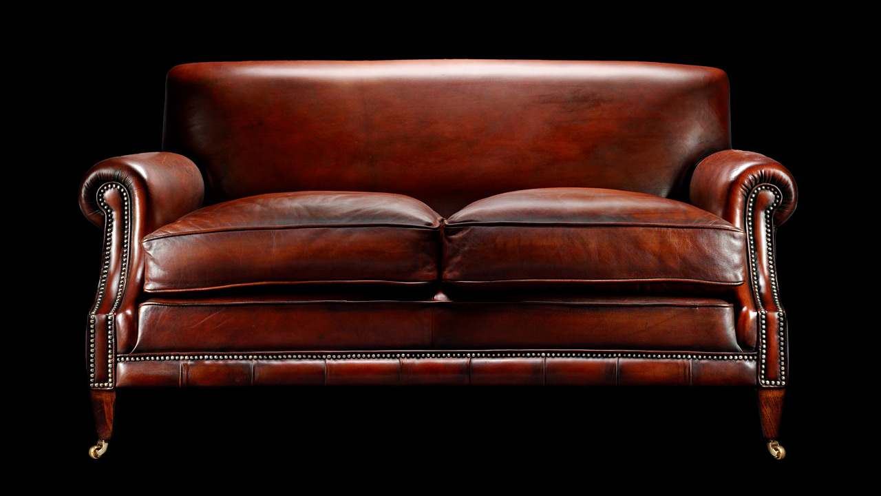 George Barkley Heirloom leather Sofa