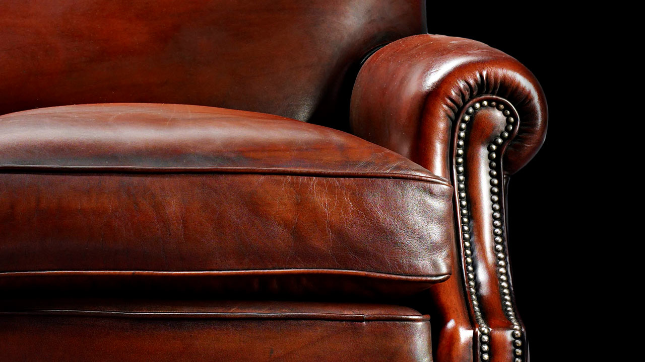 George Barkley Heirloom leather Sofa