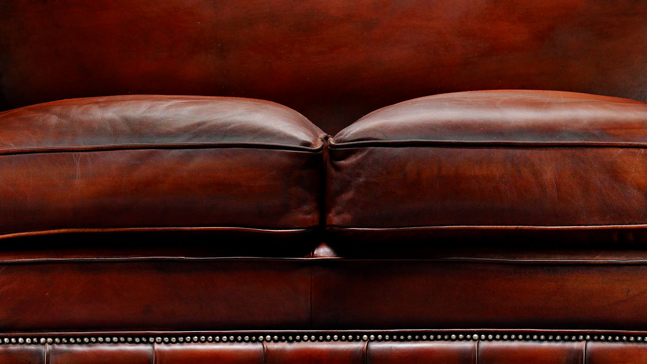 George Barkley Heirloom leather Sofa