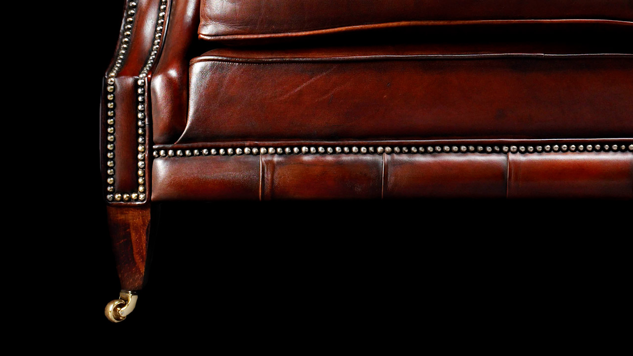 George Barkley Heirloom leather Sofa