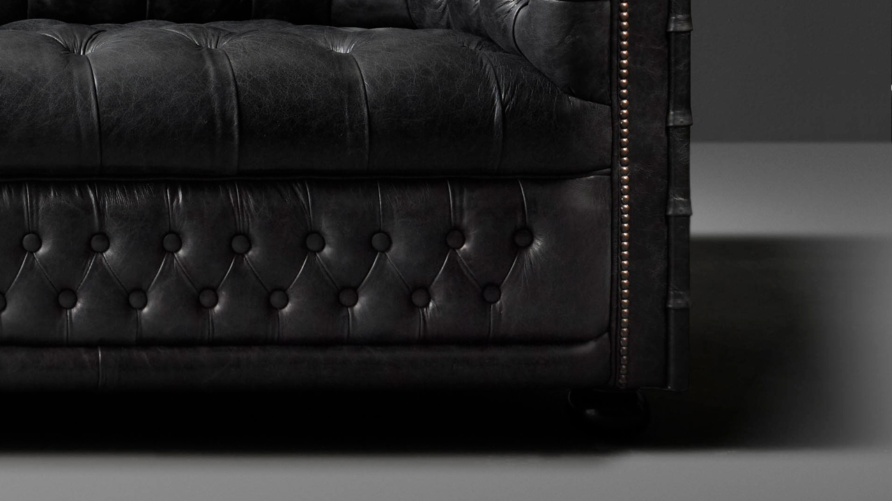 Hamilton 4 seater Leather Chesterfield Sofa