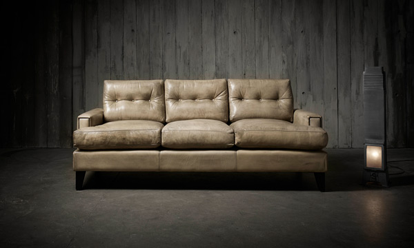 Genuine leather luxury sofa and couch from a high end brand