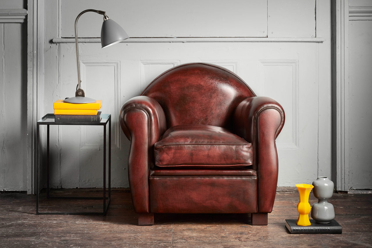 Anchor art deco chair marrying bold angles with gentle curves