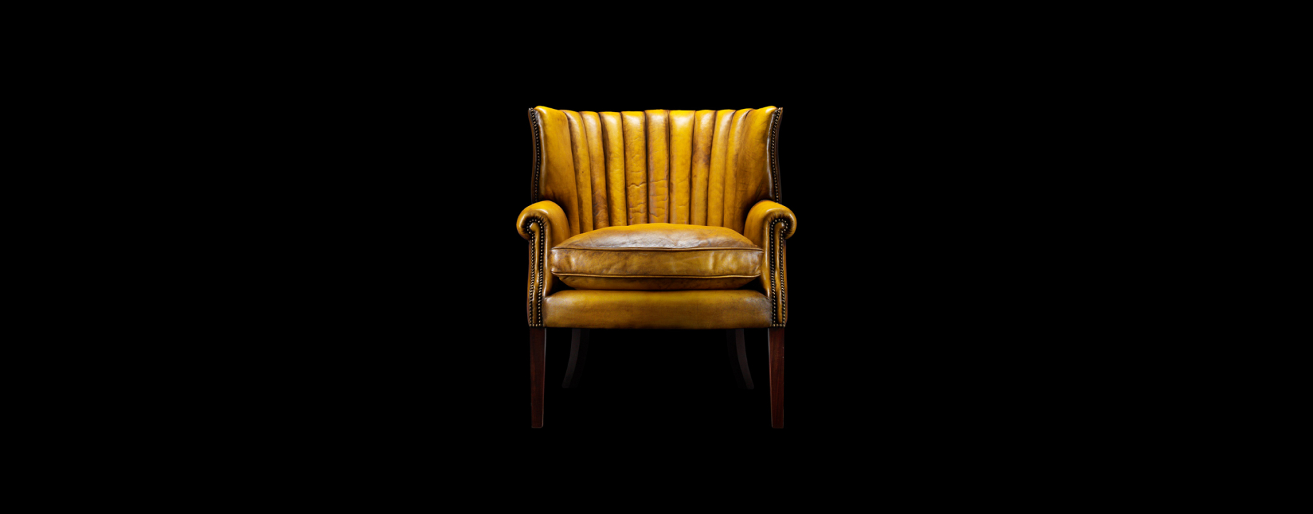 Oliver Goldsmith luxury leather chair with bold luxurious form