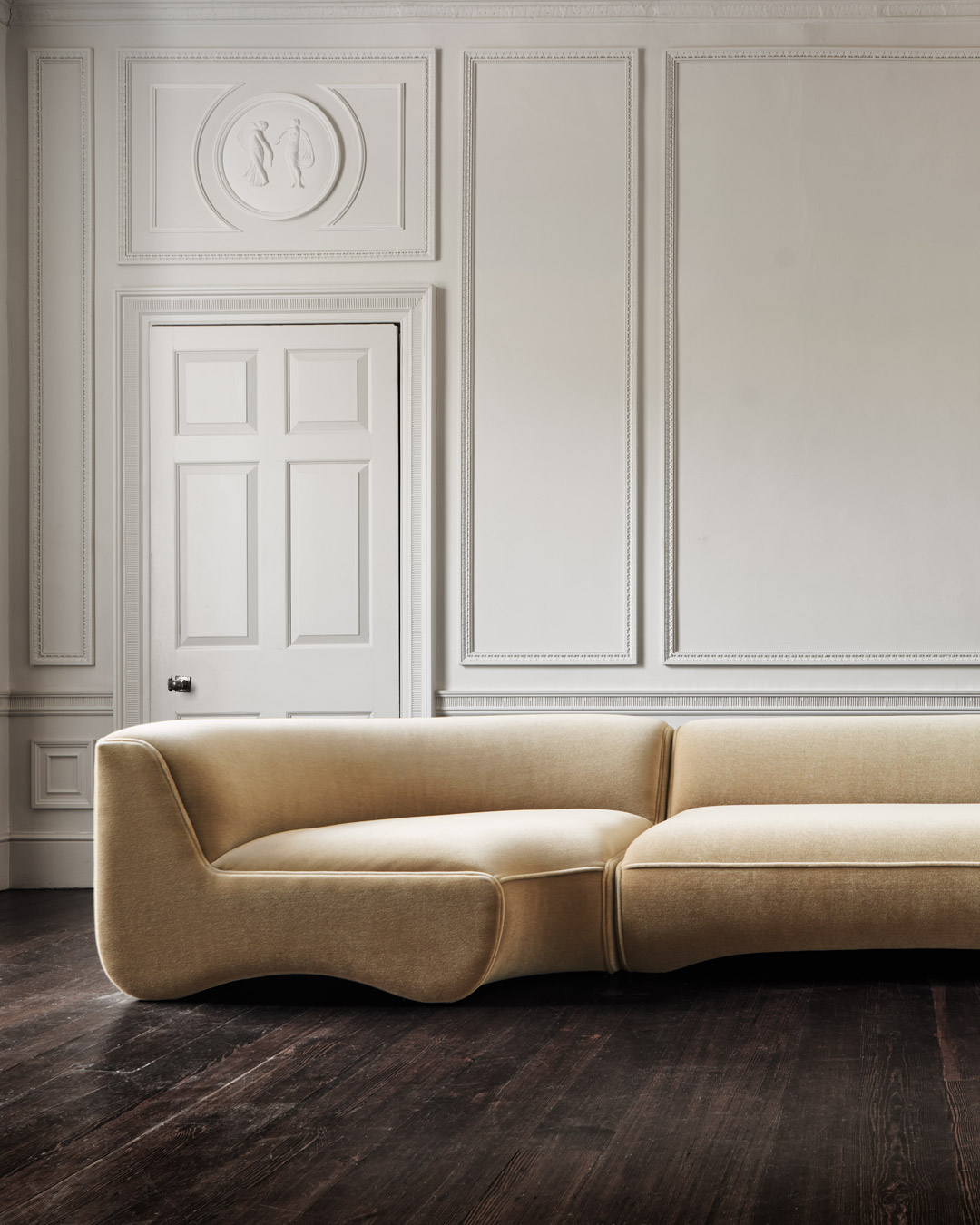 Ribble mohair corner sofa