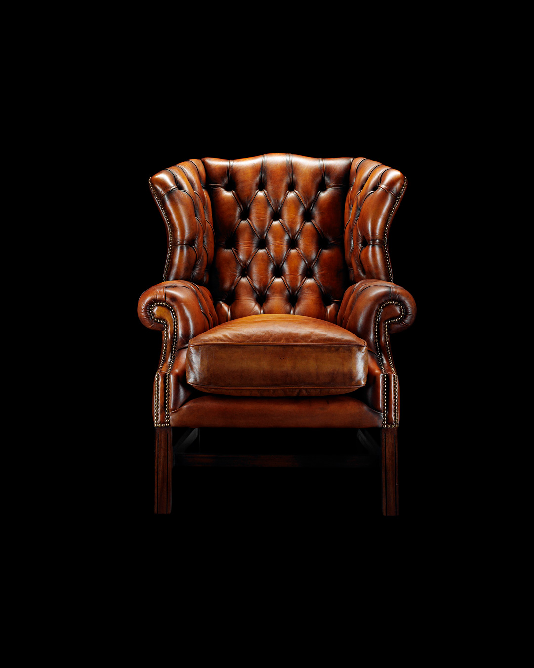 Samuel Johnson traditional chesterfield chair with meticulous button detailing