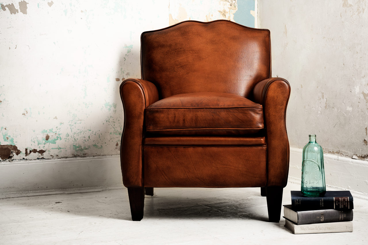 Dali modern art deco chair with clean lines and refined silhouette