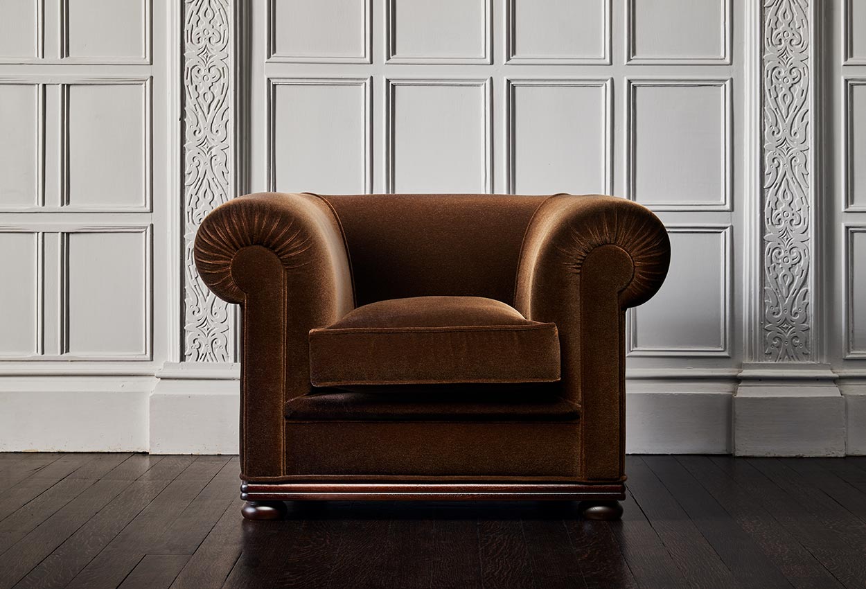 Charles Churchill chair with well proportioned linear design
