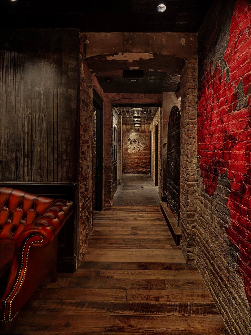 lolita tequila bar with chesterfield sofa