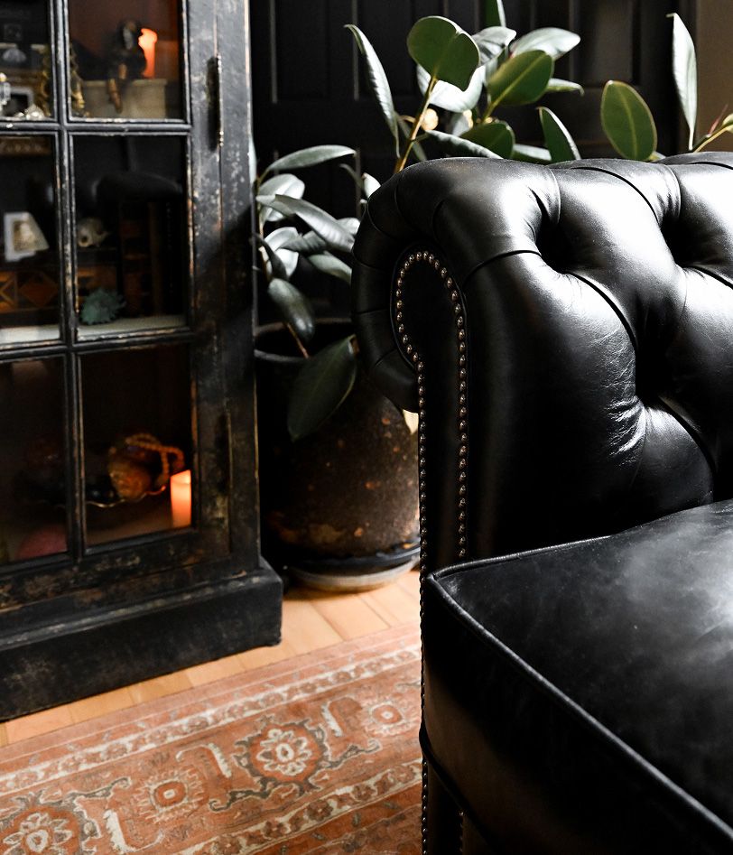 Close up image of sofa