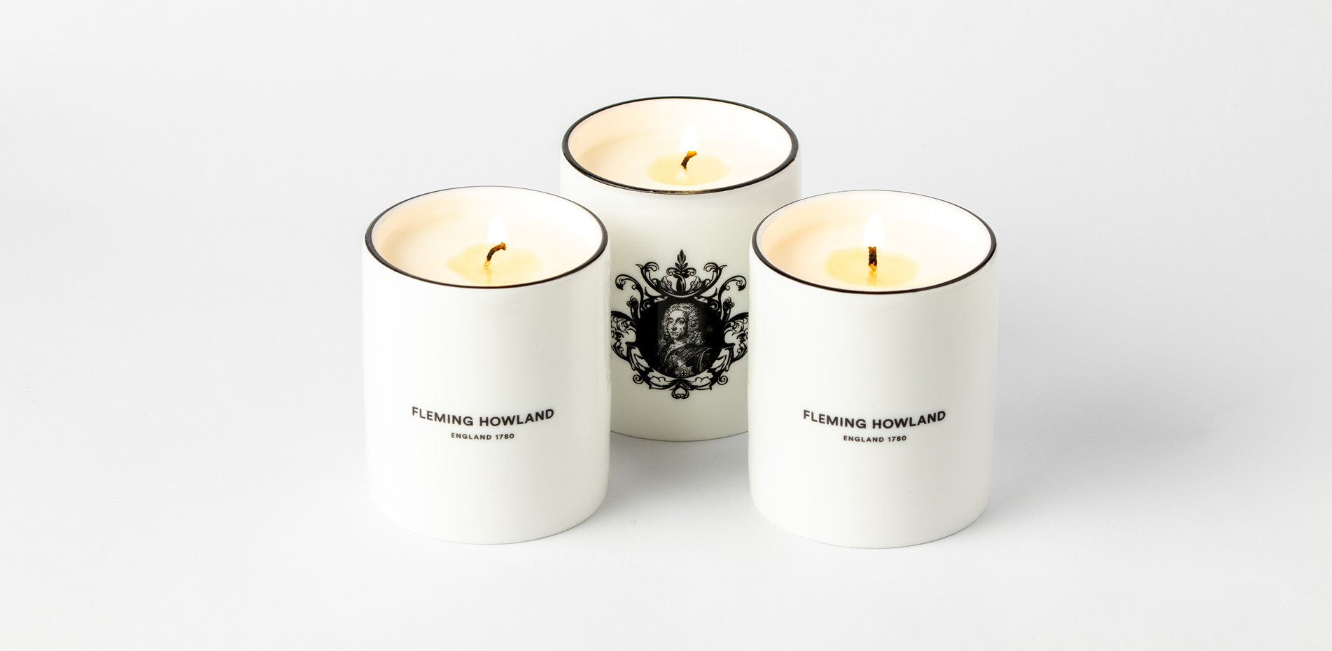 Three candles illuminating in POV1