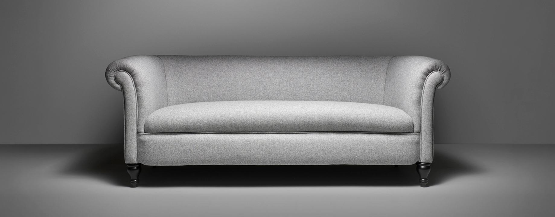 Madison 3 Seater ash wool sofa