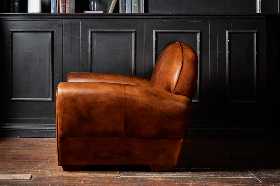 Bowler generously proportioned chair with symmetrical curve