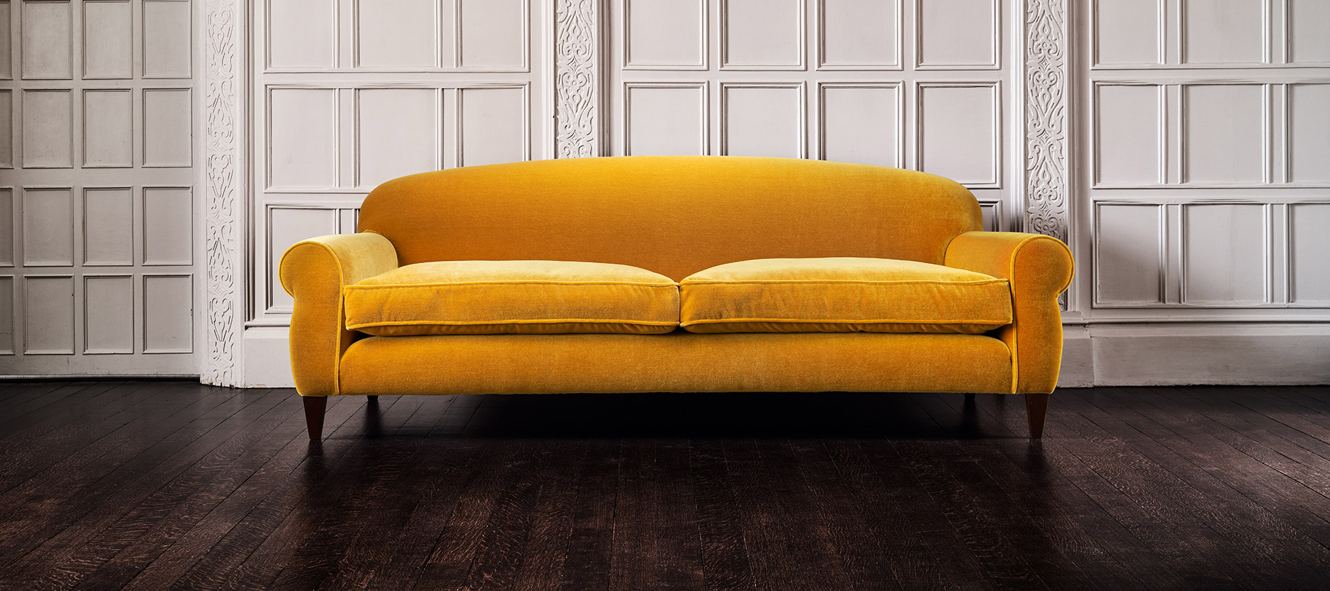 Radley Studio Yellow contemporary Wool Sofa