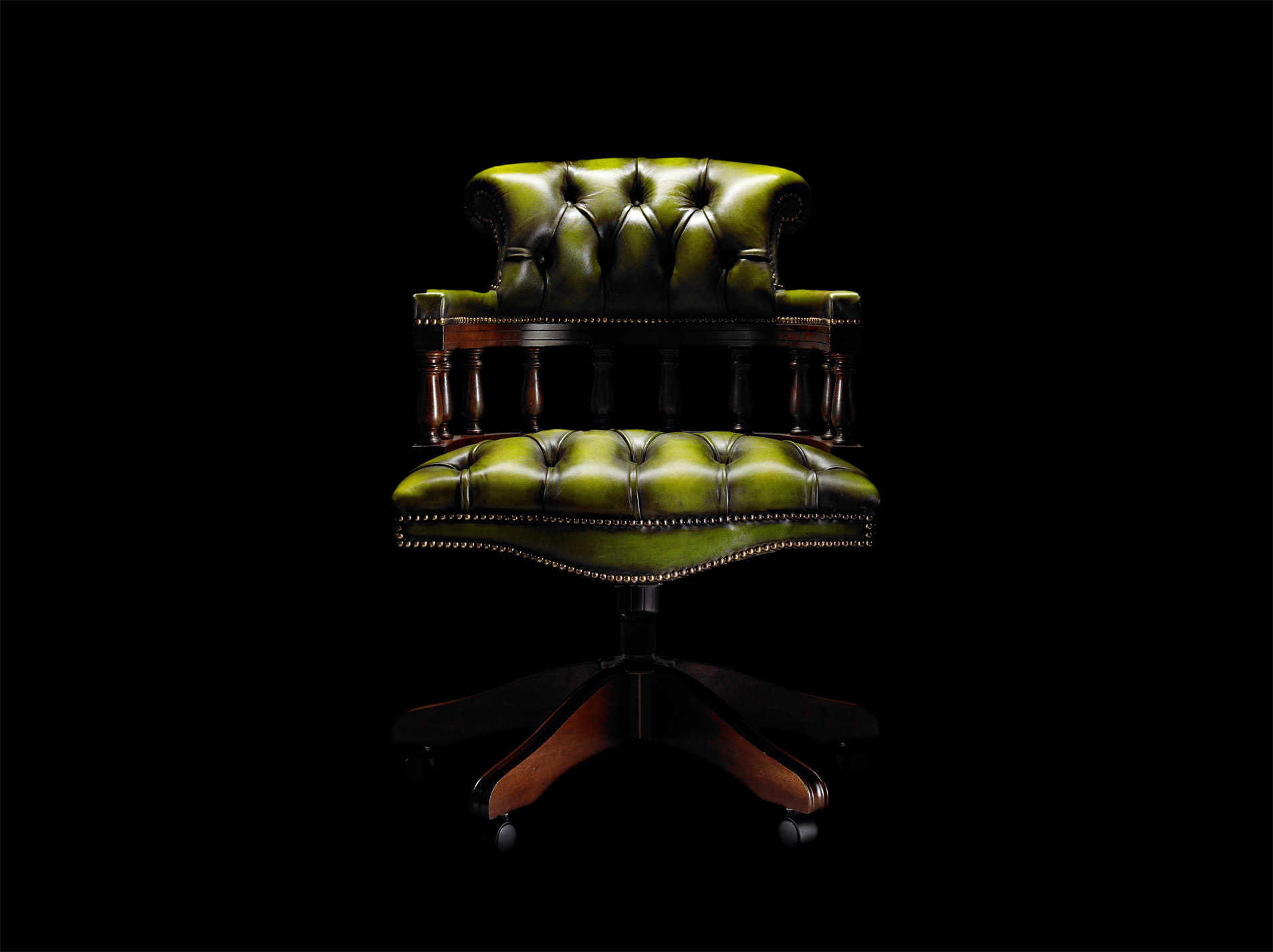 Captain leather office chair